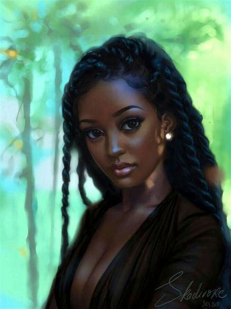 art black love beautiful black women art afro au naturel anime negra art beauté arte black