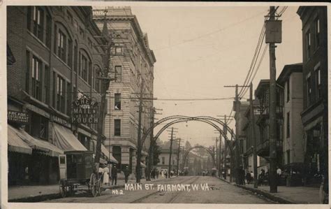 Main Street Fairmont Wv Postcard