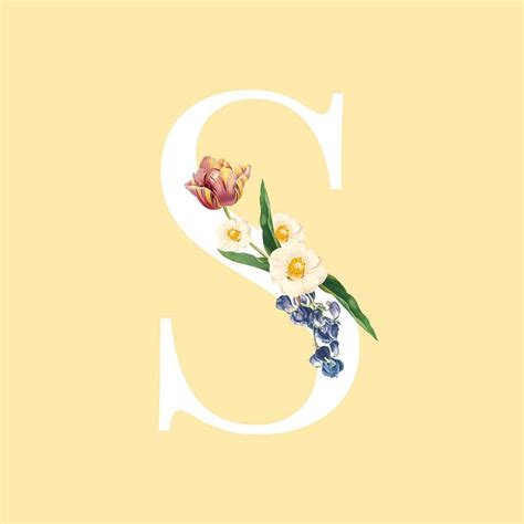 Floral Letter S Images Free Vectors Pngs Mockups And Backgrounds
