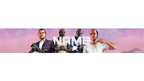 Awesome Gta V Avatar Youtube Banner Psd Template By Osbornedesigns On
