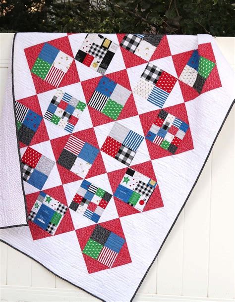 Four Square Quilt Tutorial - featuring Let Them Be Little | Diary of a