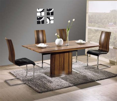 Having a meal should be more than just the process of sitting down and eating. Exquisite Rectangular Wood and Leather Dinner Furniture ...