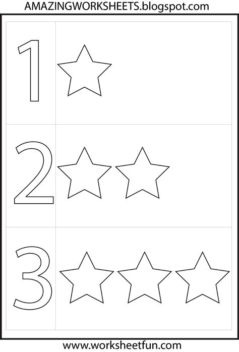 numbers coloring1to3-3-3 | 4 year old activities, 3 year old preschool