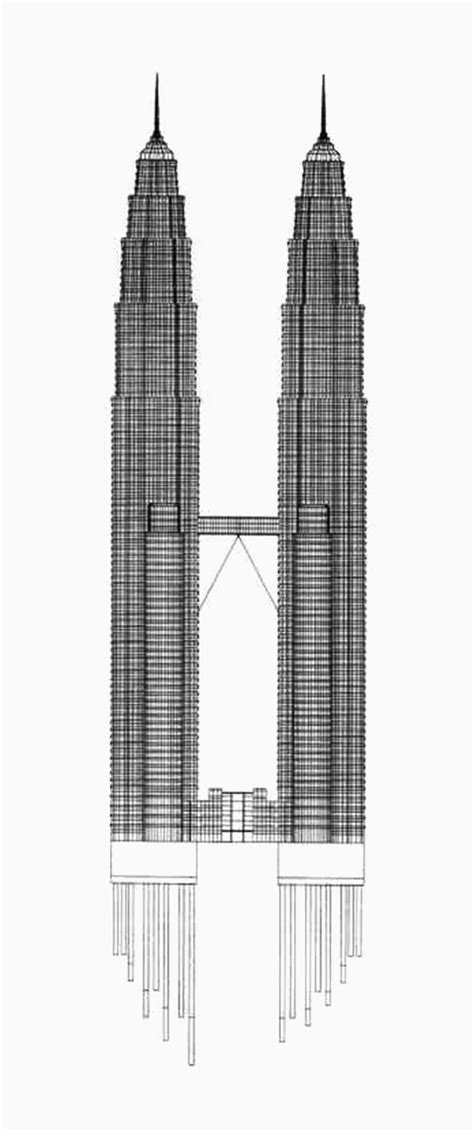 Petronas Twin Tower Sketch
