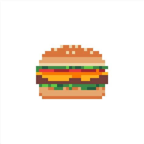 Pixel Art Burger