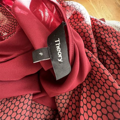 Burgundy mini Theory dress. Size XS/P - would fit... - Depop