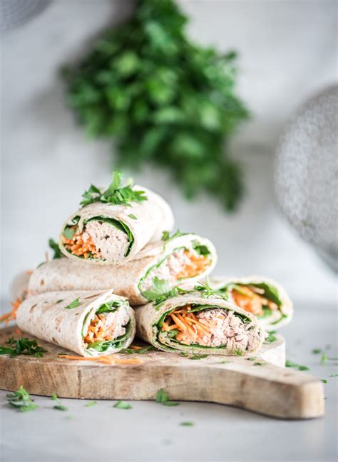 Wraps met tonijn voor lunch