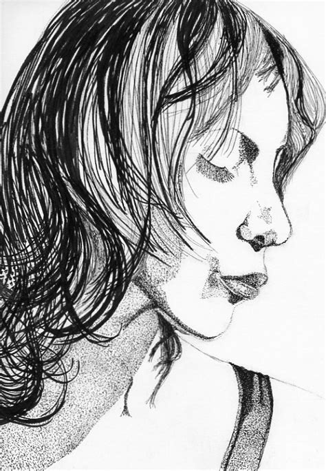 Lady Ink Female Sketch Male Sketch Humanoid Sketch