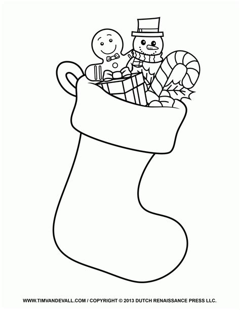 Printable Christmas Stocking Coloring Pages Printable Word Searches