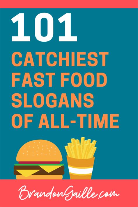 Catchy Fast Food Slogans And Great Taglines BrandonGaille Com