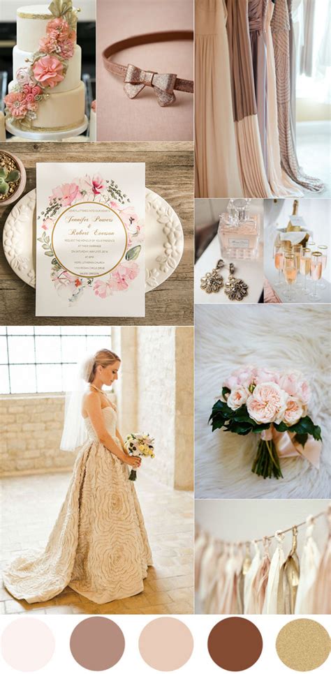 Now i need to decide on a color scheme to complement the dress. TOP 7 Amazing Pink And Gold Wedding Color Palettes ...