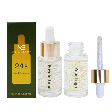 24k Gold Leaf Moisturizing Essence Face Anti Aging Serum Skin Care S