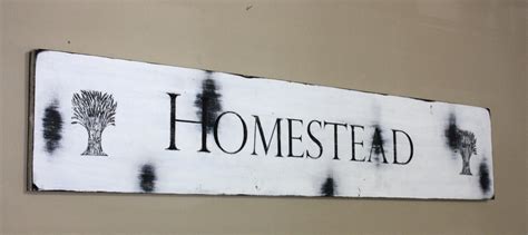 Homestead Homestead Sign