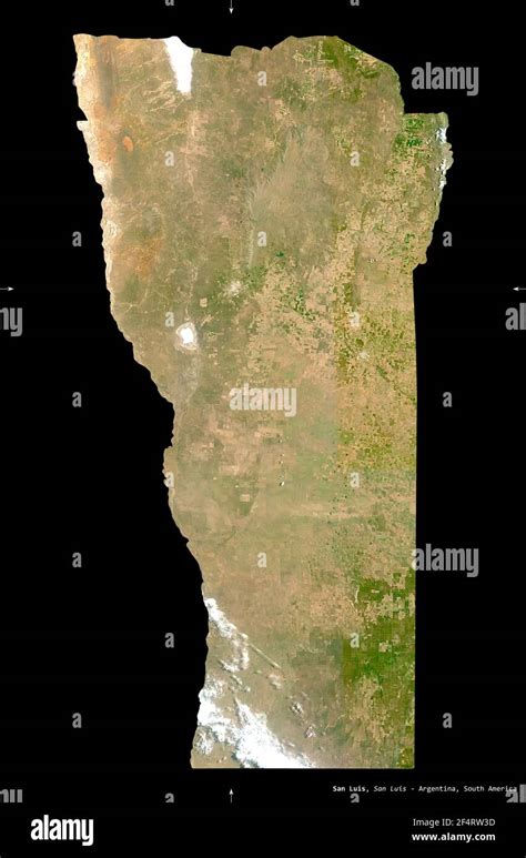 San Luis Province Of Argentina Sentinel 2 Satellite Imagery Shape
