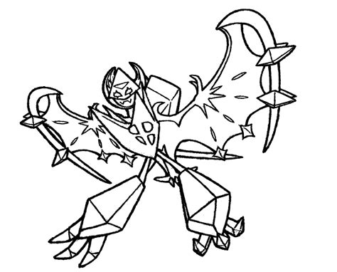 Coloring Pages Pokemon Ultra Necrozma Printable BARB.HAN.COLORING
