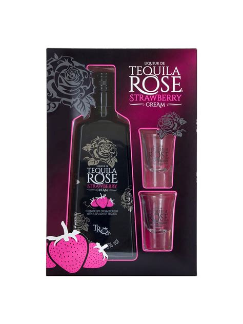 Tequila Rose 50cl T Set With 2 Shot Glasses Tequila Rose Tequila