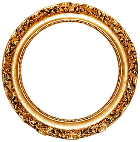 Download Golden Round Frame Transparent Hq Png Image Freepngimg