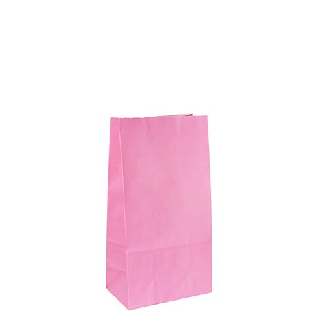 Coloured T Bags Light Pink Kraft Paper Bags