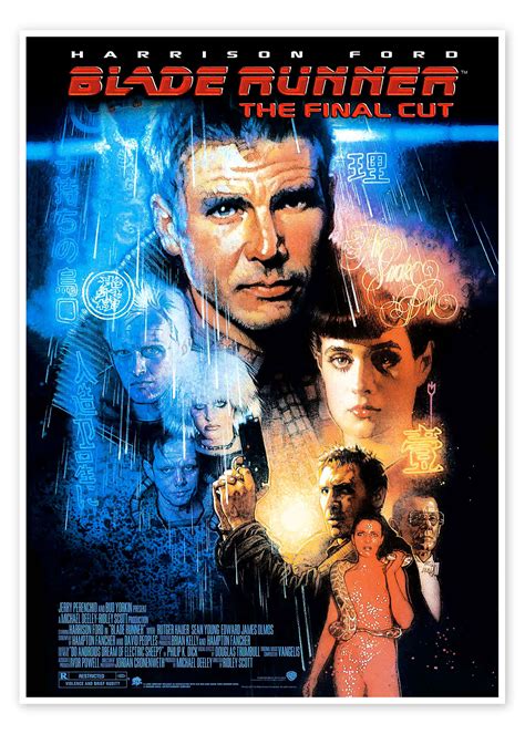 Blade Runner De Vintage Entertainment Collection Em Póster Tela E