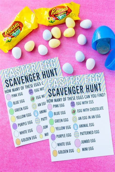 Easter Egg Scavenger Hunt Free Printable Play Party Plan