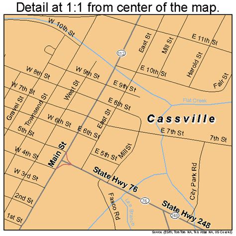 Cassville Missouri Street Map 2911890