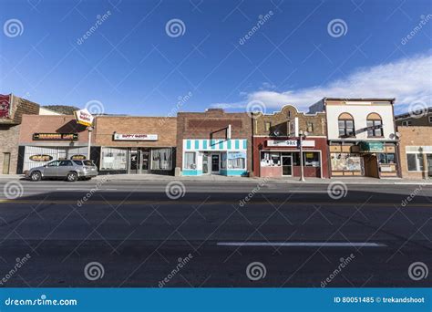 Small Town America Storefronts Editorial Image Image Of Stores