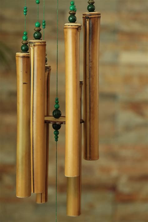 Bamboo Wind Chimes Boho Wind Chimes Garden Decoration Tiki - Etsy