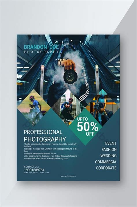 Creative Professional Photography Flyer Template Psd Psd Free