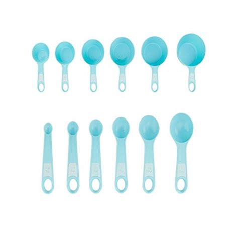 Farberware Bakers Advantage Set Of 12 Measuring Cups And Spoons Aqua