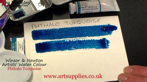 Winsor And Newton Artists Water Colour Paint Phthalo Turquoise 526