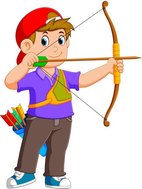 Child Archery Illustrations Royalty Free Vector Graphics And Clip Art