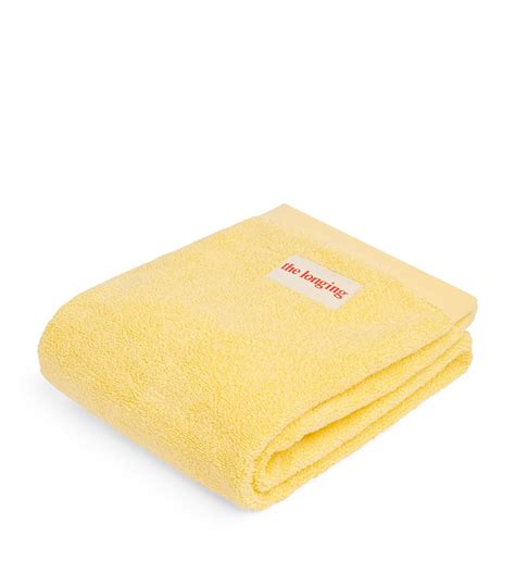 The Longing Yellow Ray Hand Towel 50cm X 90cm Harrods Uk