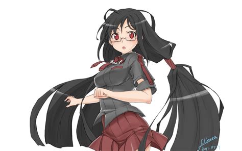 Illustration Anime Anime Girls Cartoon Black Hair Blood C Kisaragi Saya Mangaka Hd