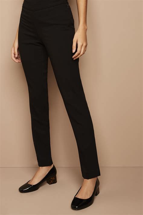 Womens Slim Leg Beauty Trousers Black Shop All From Simon Jersey Uk