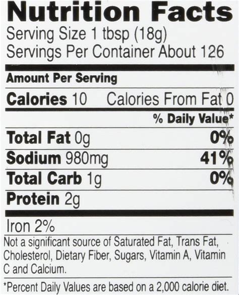 Nutrition Facts Of Soy Sauce Effective Health