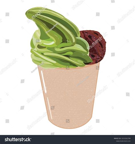 Soft Serve Ice Cream Paper Cup Stock Vector Royalty Free Shutterstock