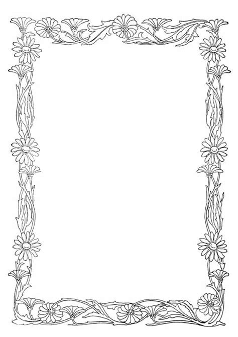 Border flower border page page border flower coloring coloring page coloring border page flower coloring flower flowers background decoration floral decorative ornament decor colorful borders ornate vector frames amp borders template nature symbol element ornamental natural. Full Page Borders | Clip art borders, Free clip art ...