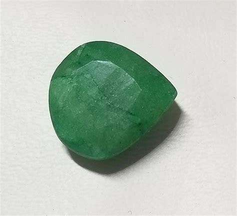1728 Ct Natural Emerald Pear Cut Loose Gemstone Property Room