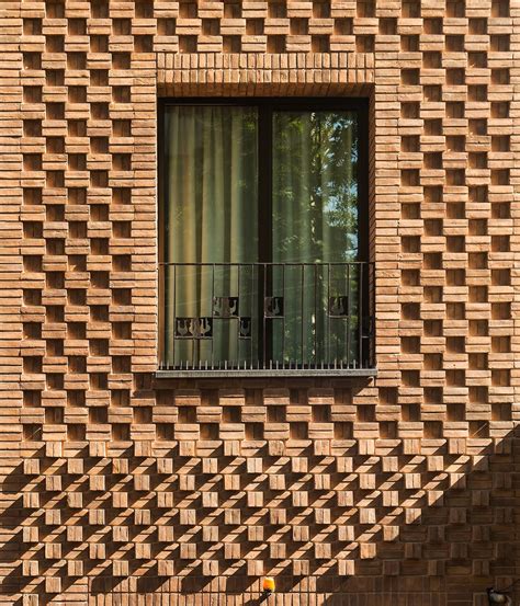 Haghighi Residential Building Brick Architecture Brick Art Brick Facade