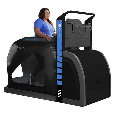 treadmill with weight support air chamber via alterg