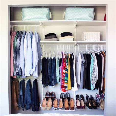 How To Organize A Small Closet With Lots Of Clothes And Shoes