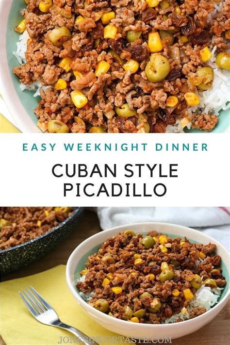 Cuban Style Picadillo | Recipe | Picadillo, Weeknight ...