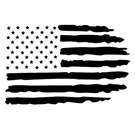 American Flag Distressed Svg Etsy