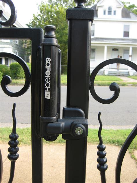 Don't use a door hook or a flip latch, that require to be manually closed. http://www.appalachianironworks.com magnetic childproof ...