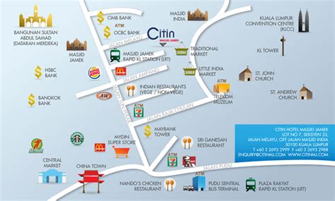 This station is also located near the station of other transportation facilities such as the komuter train titiwangsa: Direction Map with Local Attractions | Citin Hotel Masjid ...