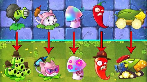 Plant Vs Zombie Discovery All Plants Pvz 1 Vs Pvz 2 Youtube