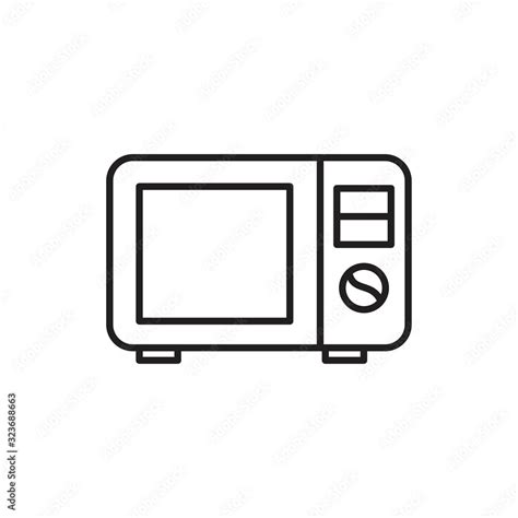 Microwave Oven Icon Template Black Color Editable Microwave Oven Icon