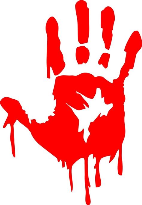 What Is A Bloody Hand Print Svg