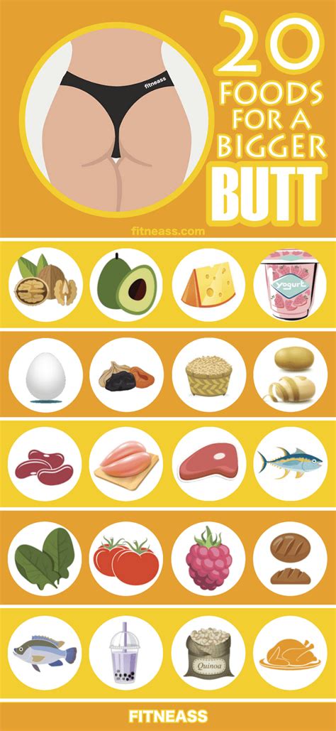Moreover, the muscles should be shaped in such a way that they look firmed up, rather than fatty. 20 Healthy Foods That Help You Build A Bigger Butt - Fitneass
