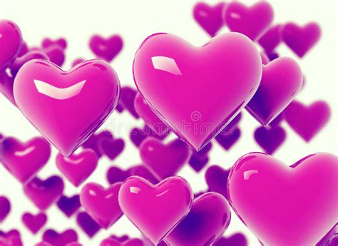 Pink Hearts Background Stock Illustration Illustration Of White 79072251